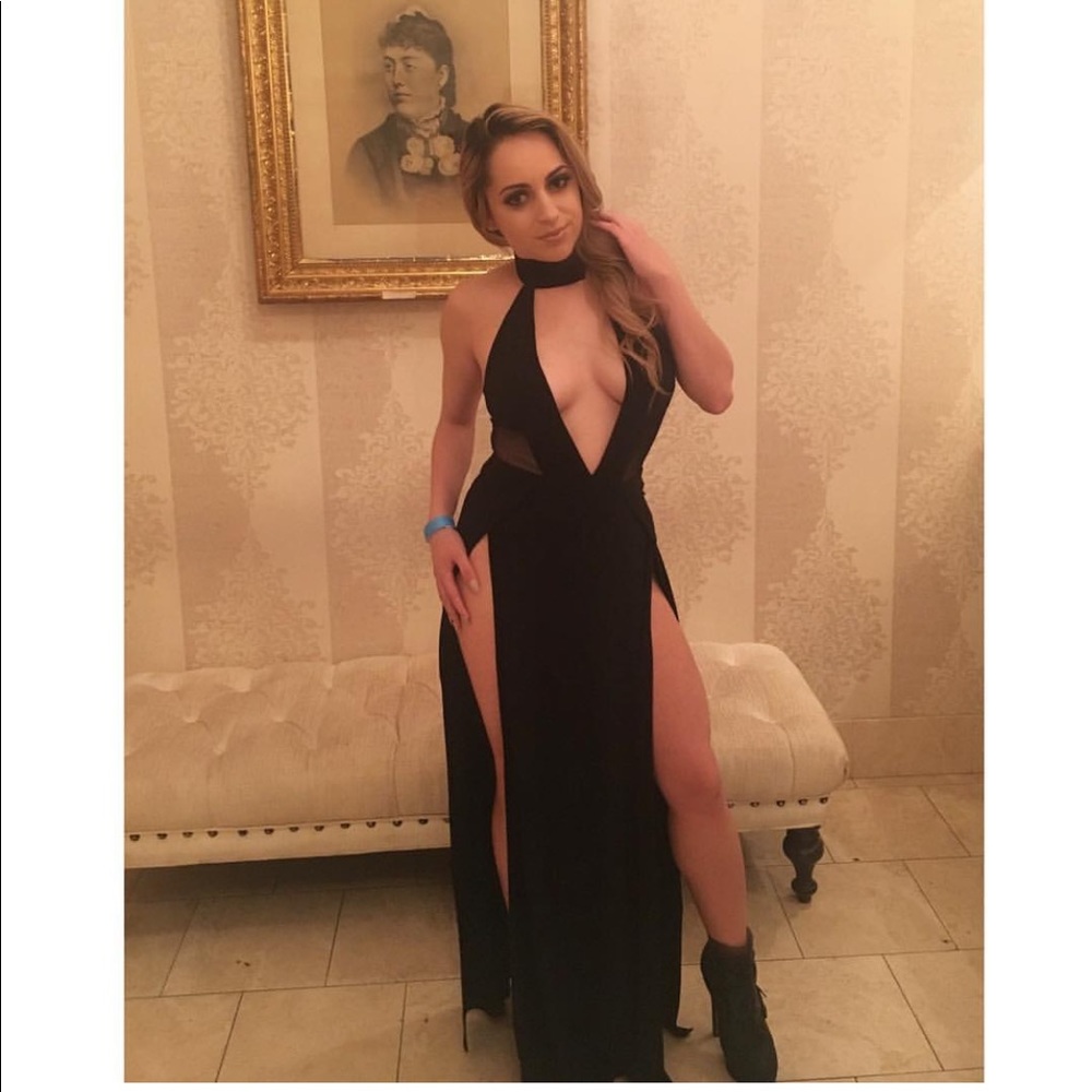 Black maxi dress